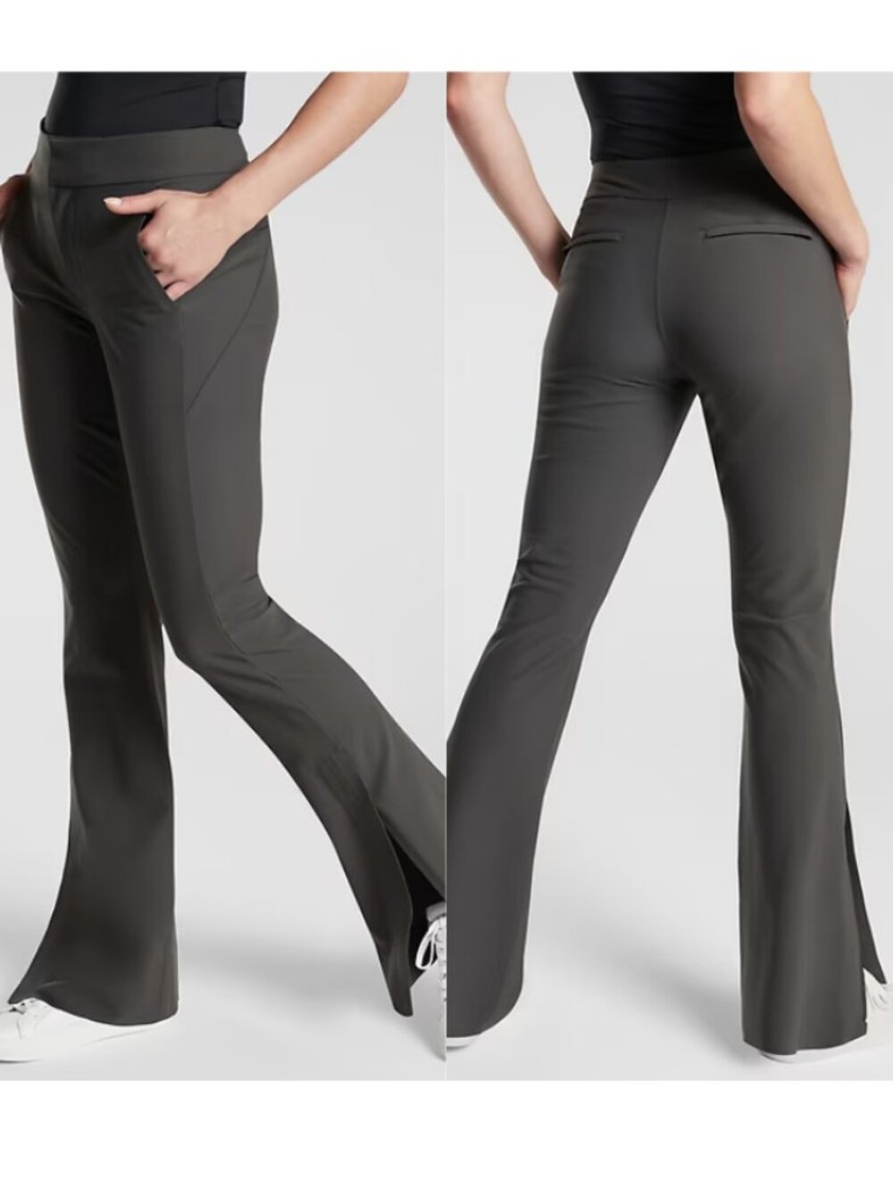 ☀️ ATHLETA Stellar Flare Trouser Arbor Olive Pants Business Casual Size 0